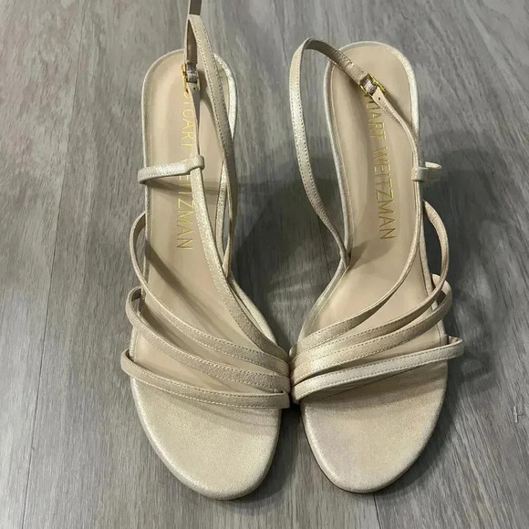 Stuart Weitzman Sandals Size 9 Color Champagne - Picture 4 of 7